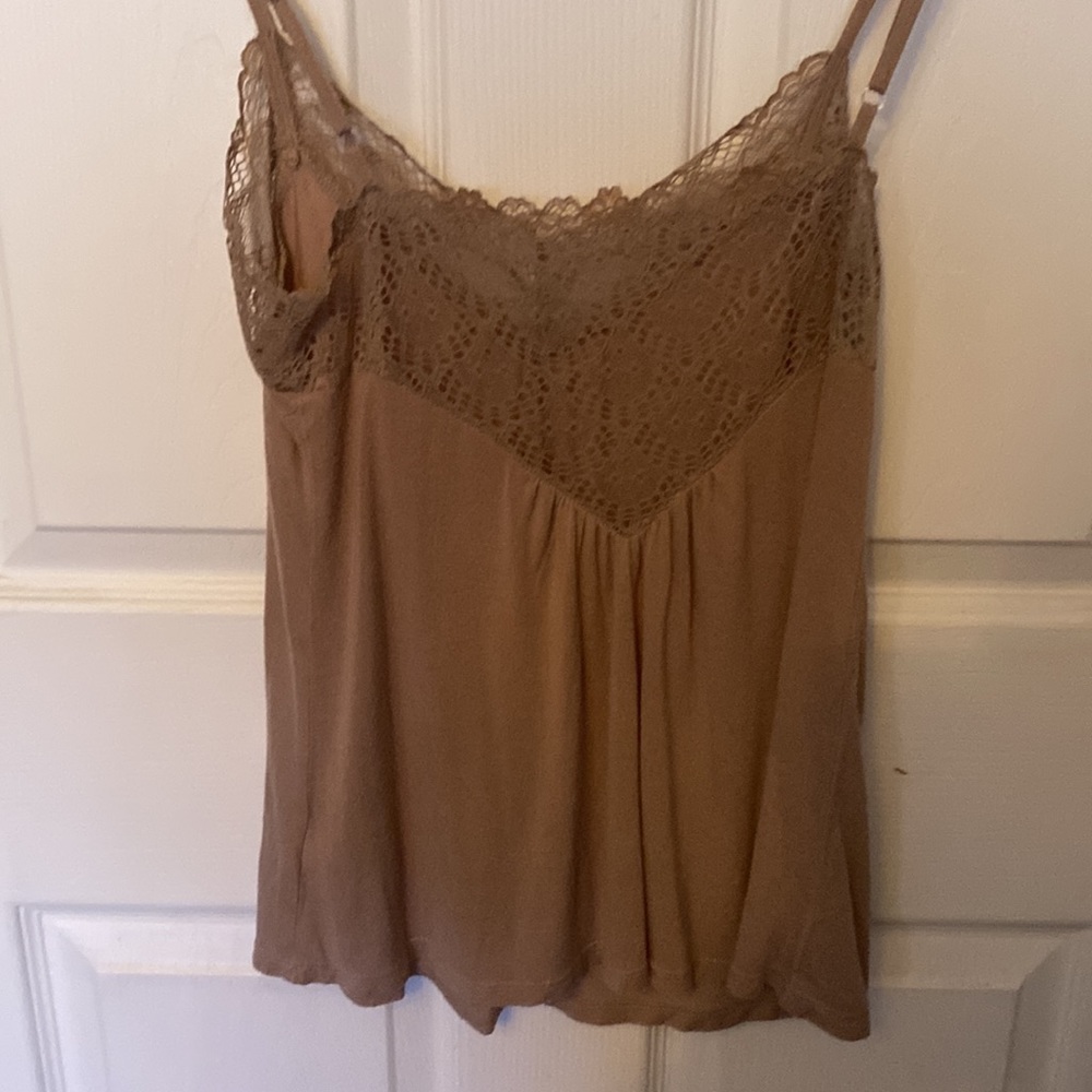 Only Hearts Lacey Cami Go-To Tonal Takeover Feminine Neutral Urban Romance Tan